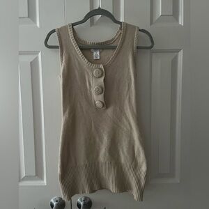 Aphorism Beige Knit Tank Size Medium